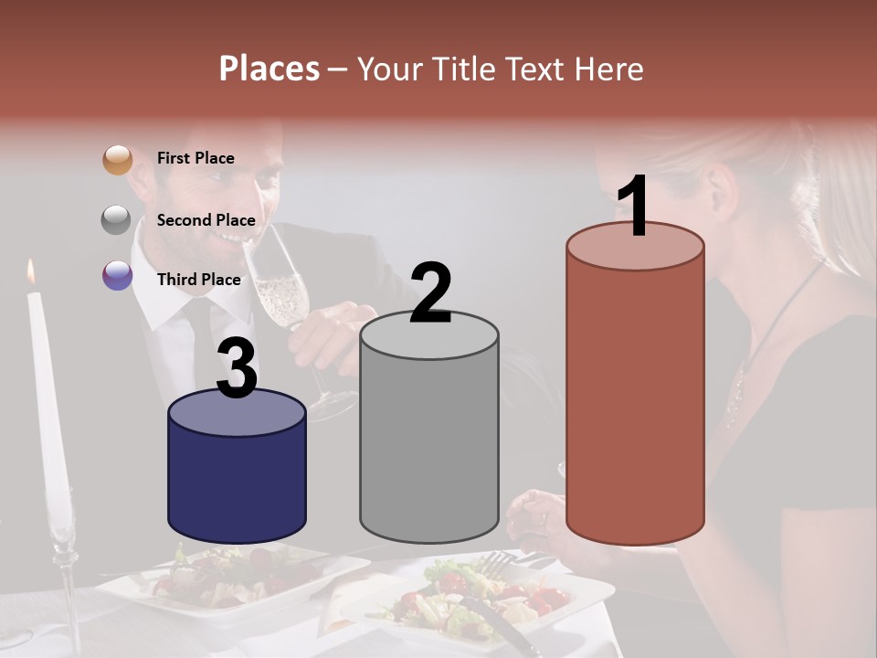 Champagne Celebration Dining PowerPoint Template