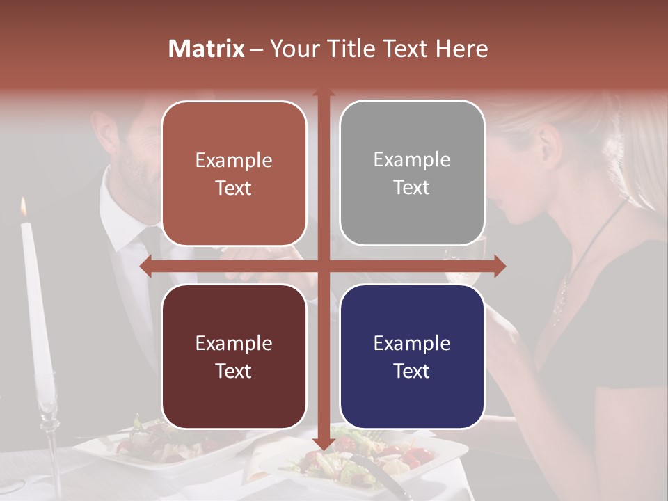 Champagne Celebration Dining PowerPoint Template