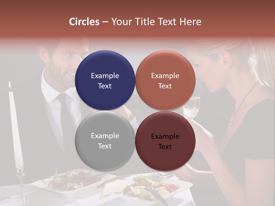 Champagne Celebration Dining PowerPoint Template