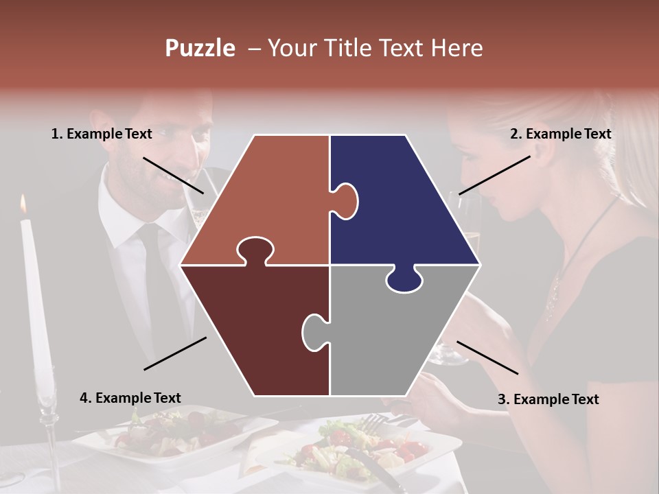 Champagne Celebration Dining PowerPoint Template