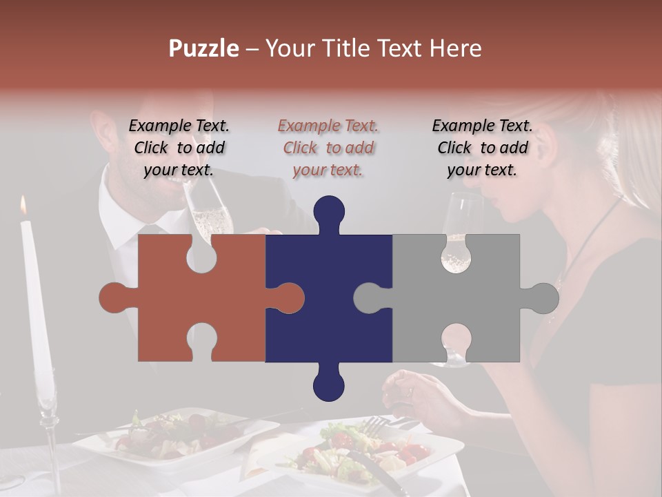 Champagne Celebration Dining PowerPoint Template