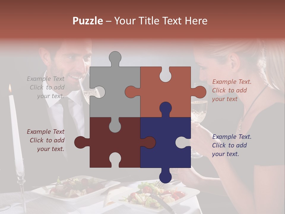 Champagne Celebration Dining PowerPoint Template