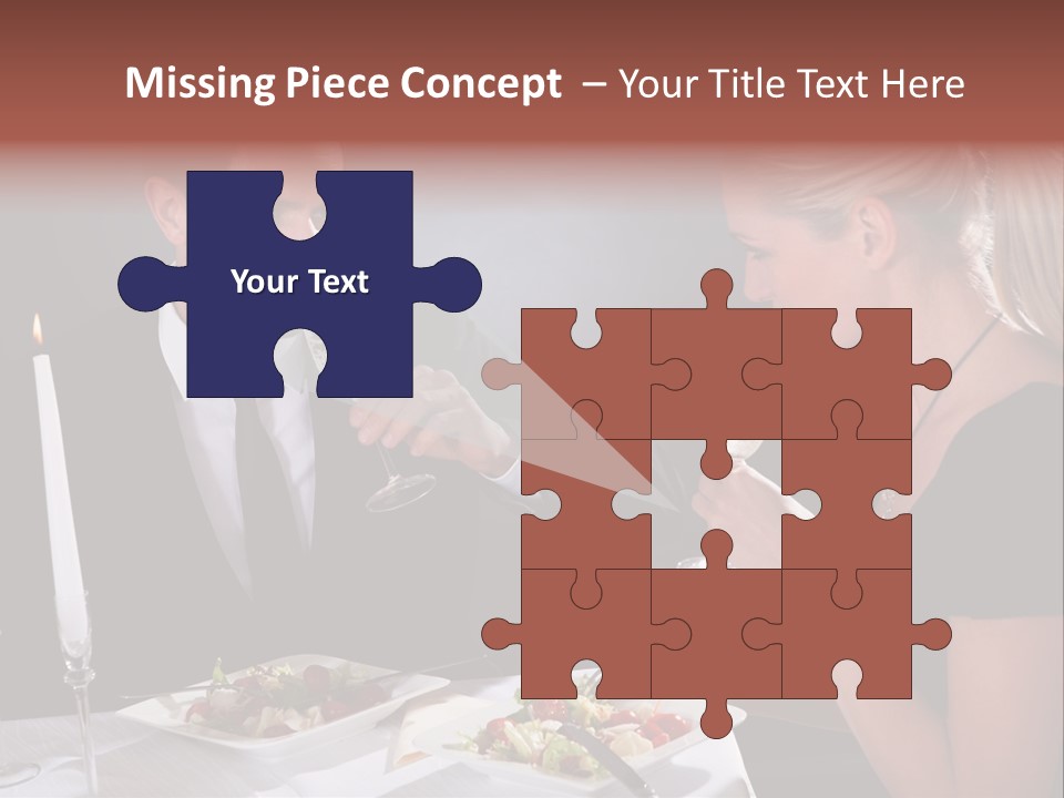 Champagne Celebration Dining PowerPoint Template