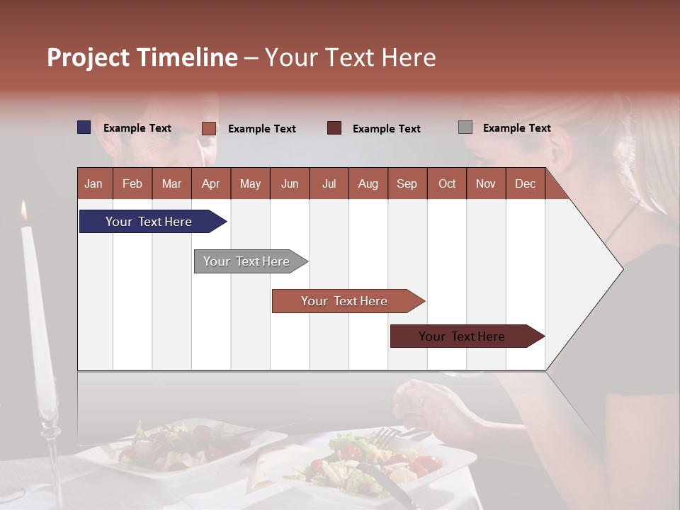 Champagne Celebration Dining PowerPoint Template