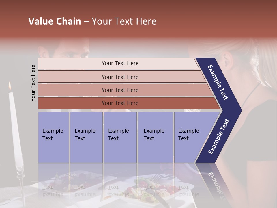 Champagne Celebration Dining PowerPoint Template