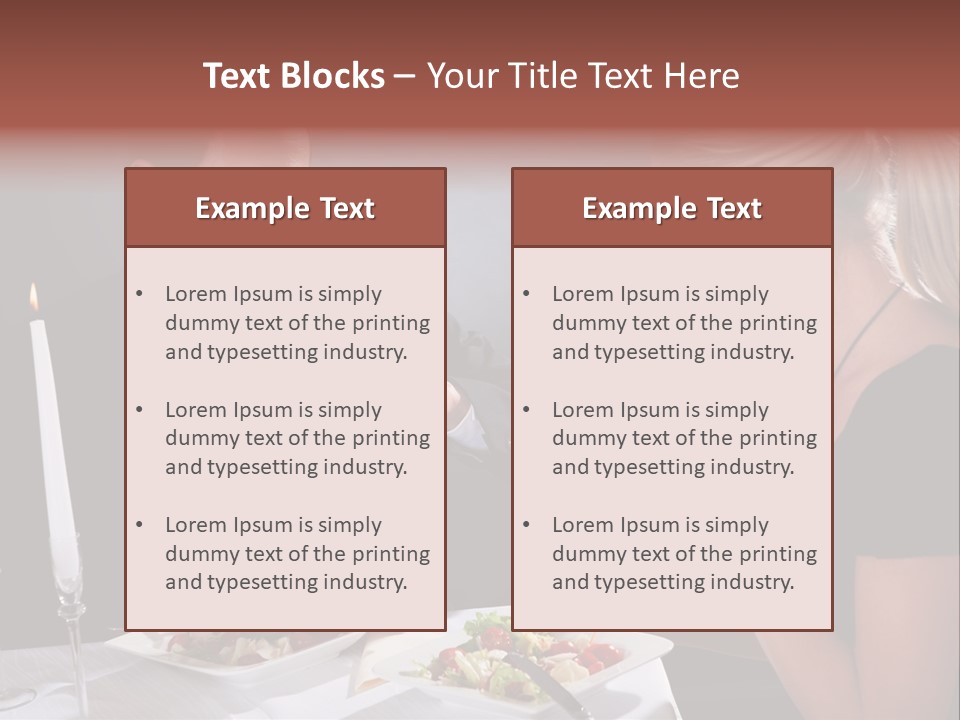 Champagne Celebration Dining PowerPoint Template