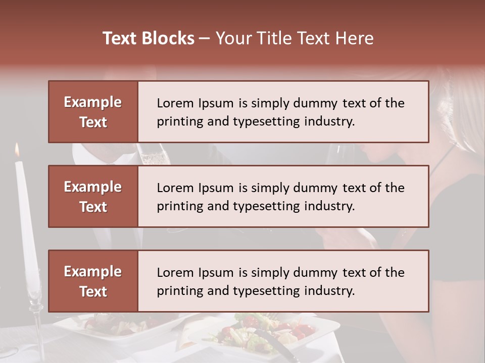Champagne Celebration Dining PowerPoint Template