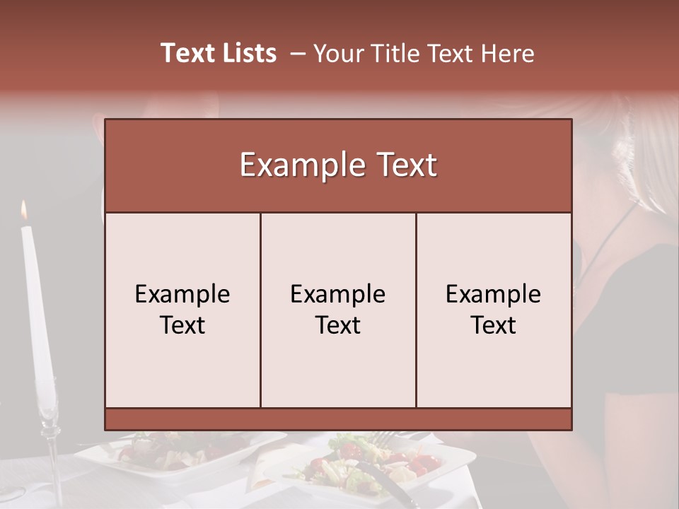 Champagne Celebration Dining PowerPoint Template