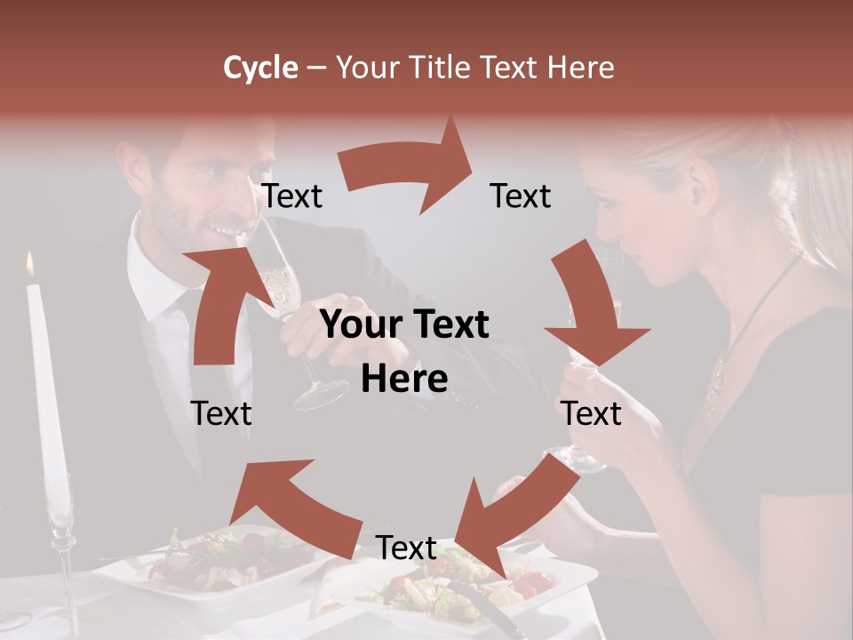 Champagne Celebration Dining PowerPoint Template