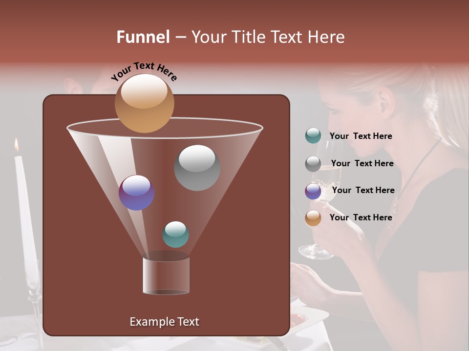 Champagne Celebration Dining PowerPoint Template