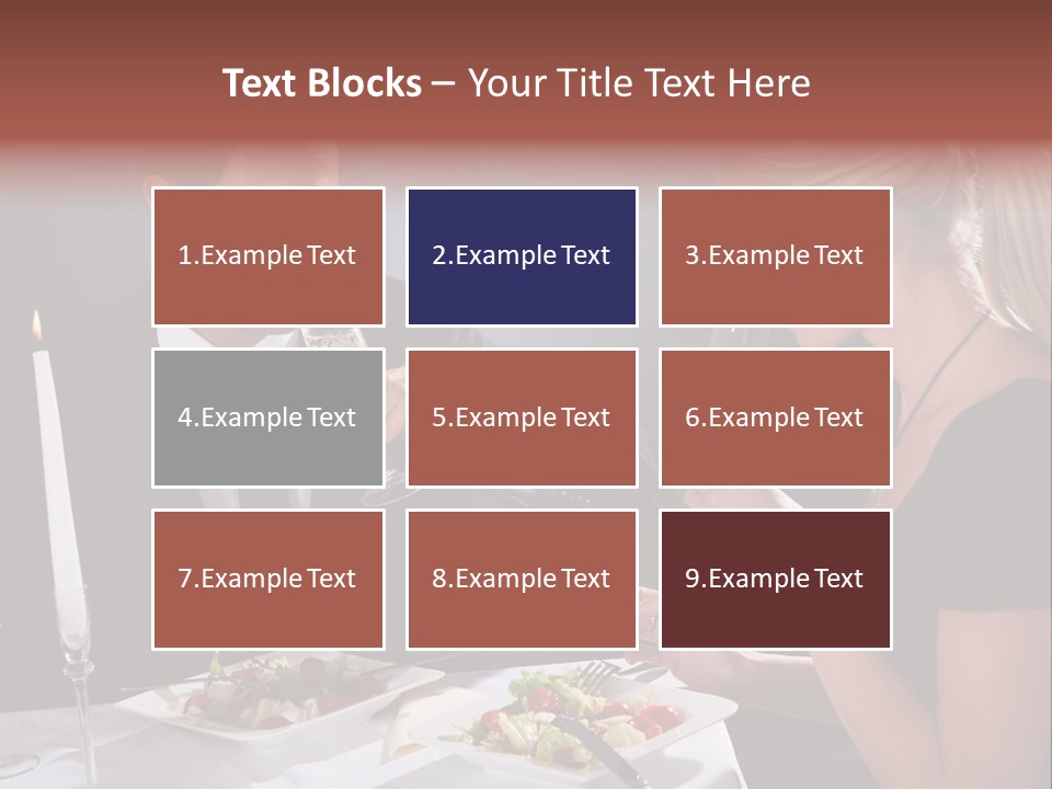 Champagne Celebration Dining PowerPoint Template