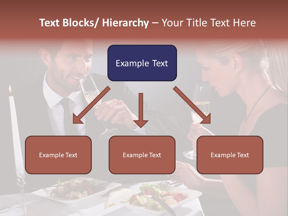 Champagne Celebration Dining PowerPoint Template