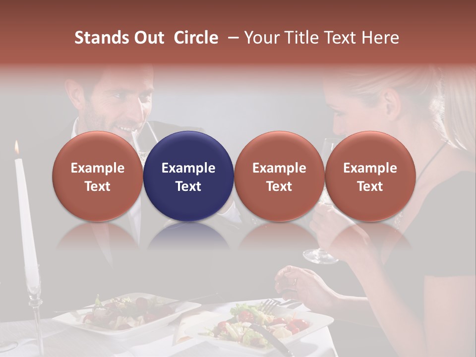 Champagne Celebration Dining PowerPoint Template