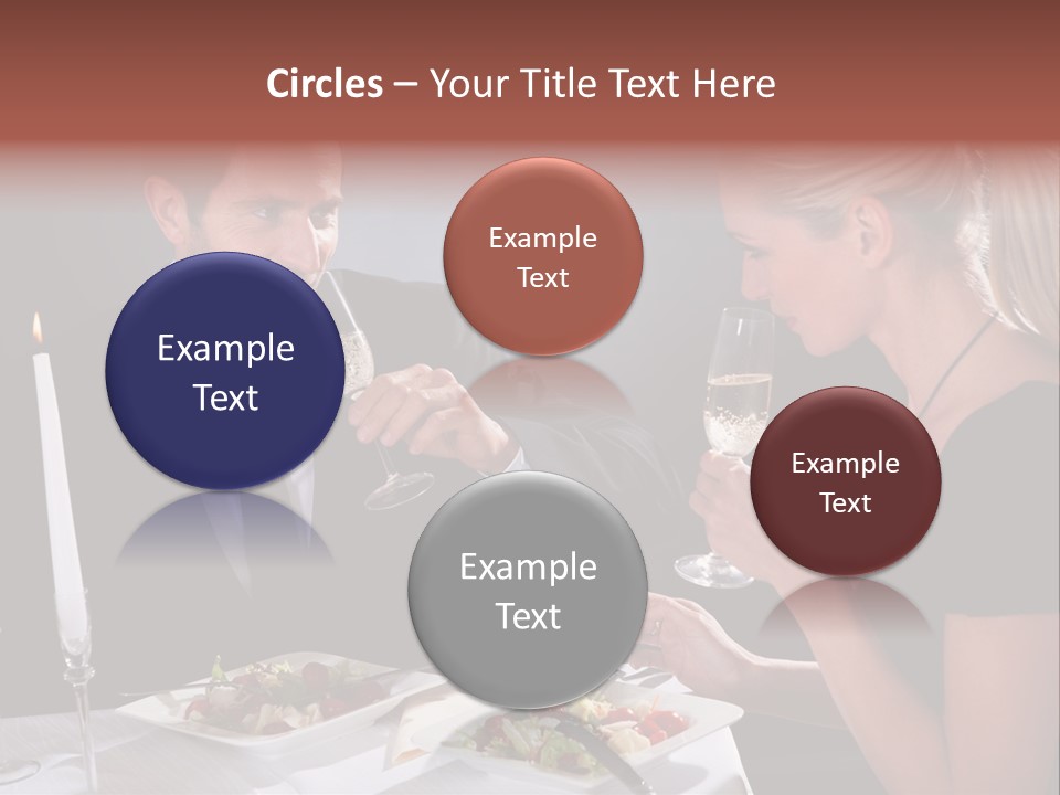 Champagne Celebration Dining PowerPoint Template