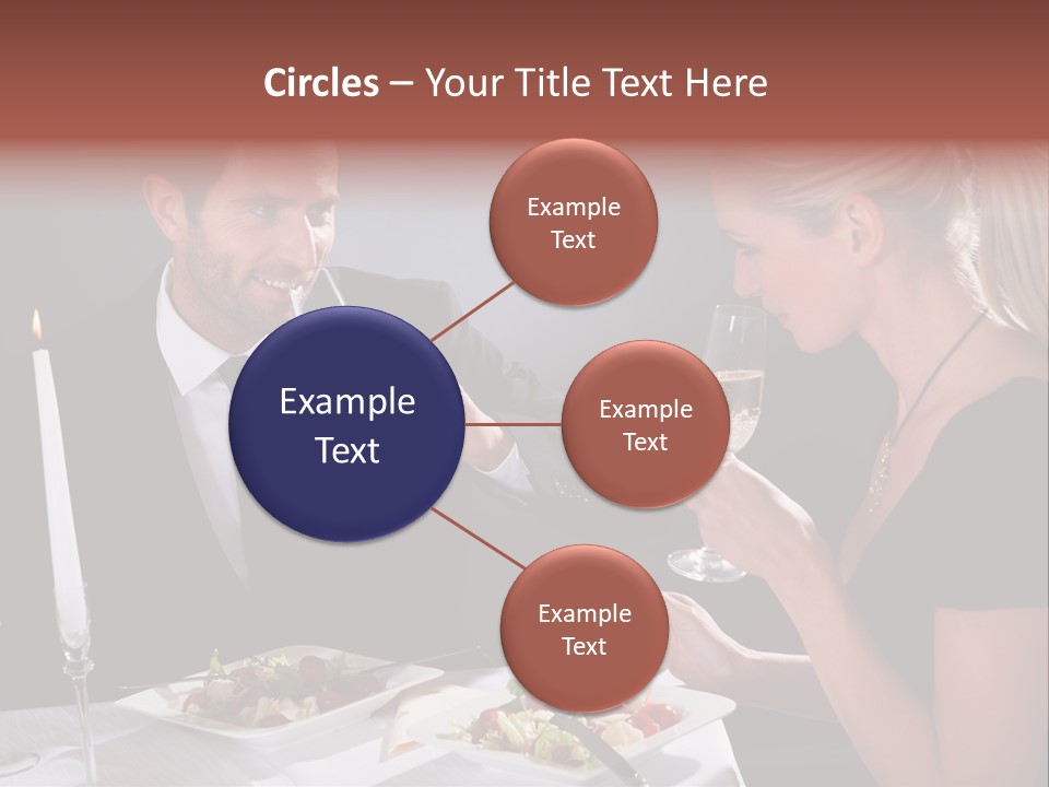 Champagne Celebration Dining PowerPoint Template