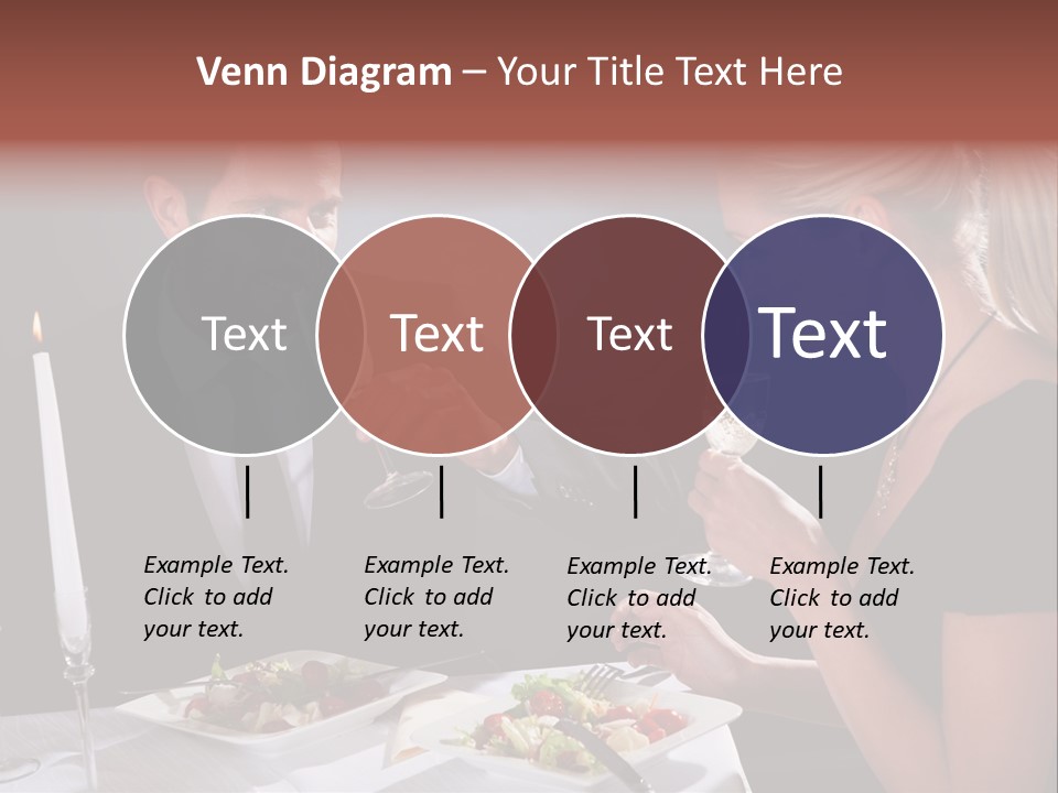 Champagne Celebration Dining PowerPoint Template