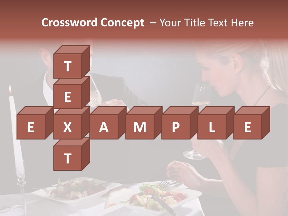 Champagne Celebration Dining PowerPoint Template