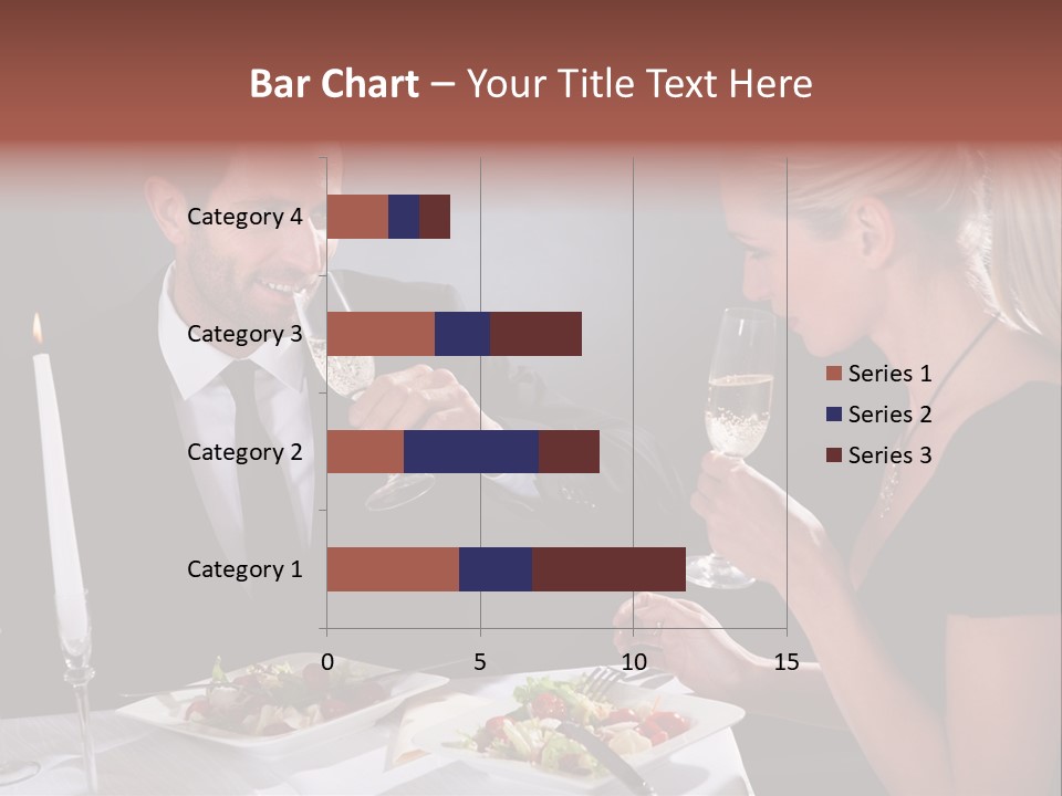 Champagne Celebration Dining PowerPoint Template