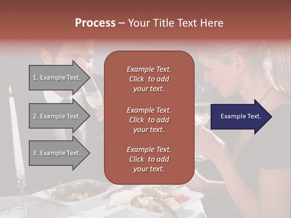 Champagne Celebration Dining PowerPoint Template