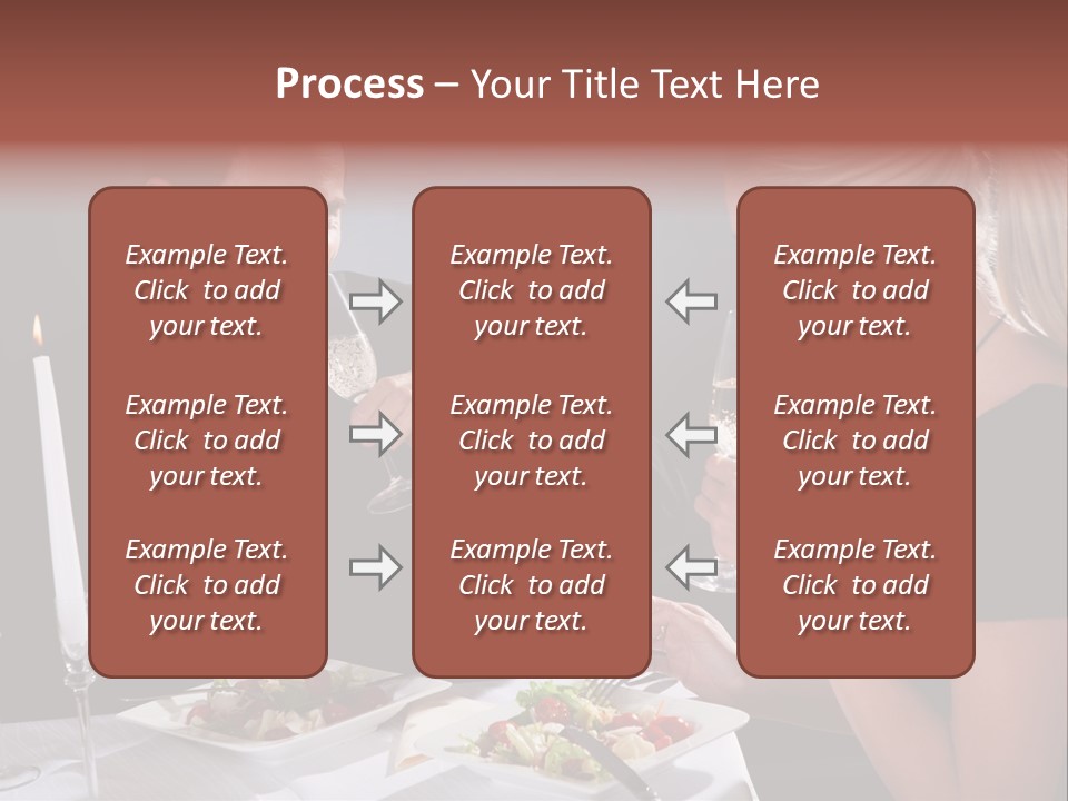 Champagne Celebration Dining PowerPoint Template