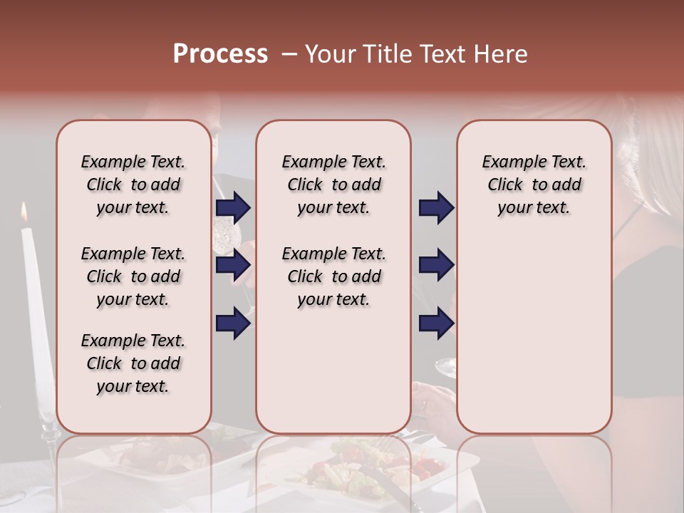 Champagne Celebration Dining PowerPoint Template