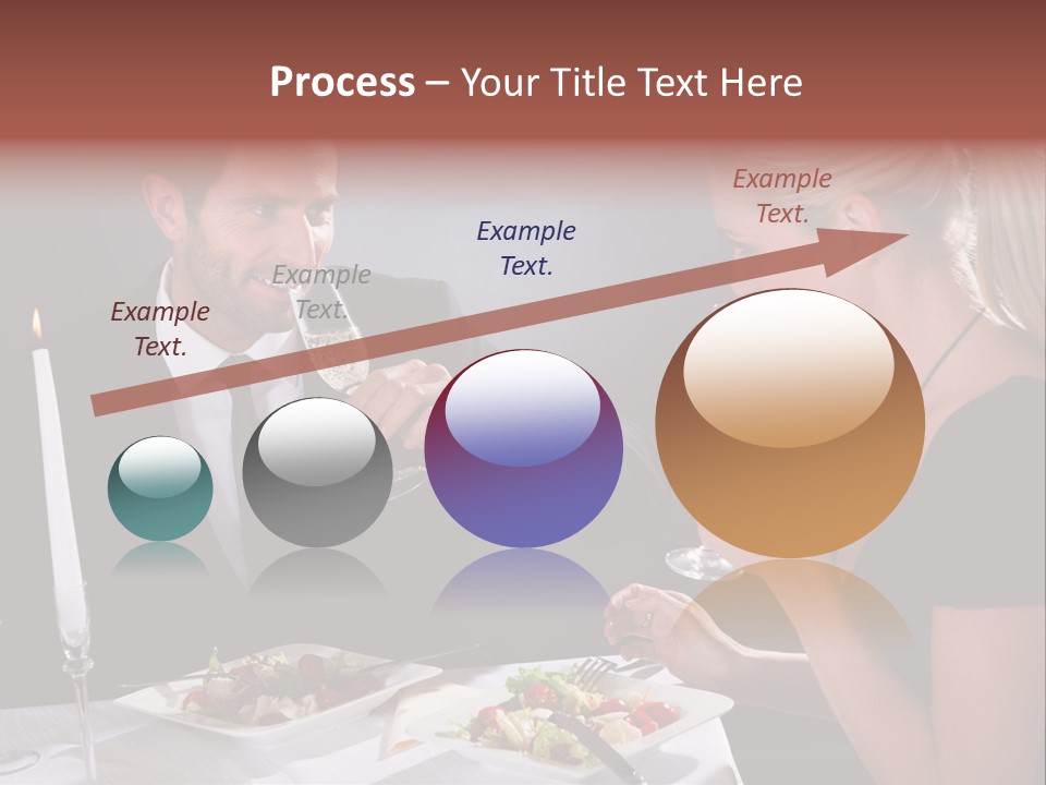 Champagne Celebration Dining PowerPoint Template