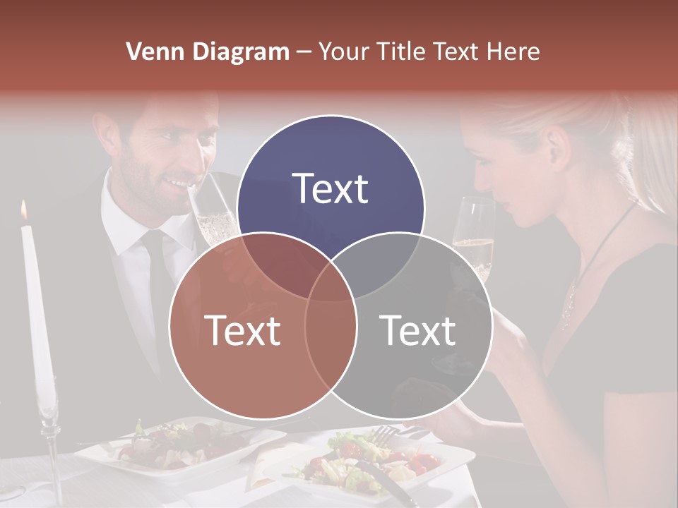 Champagne Celebration Dining PowerPoint Template