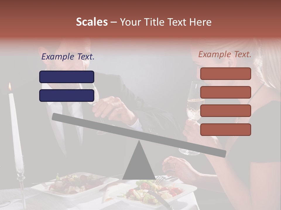 Champagne Celebration Dining PowerPoint Template