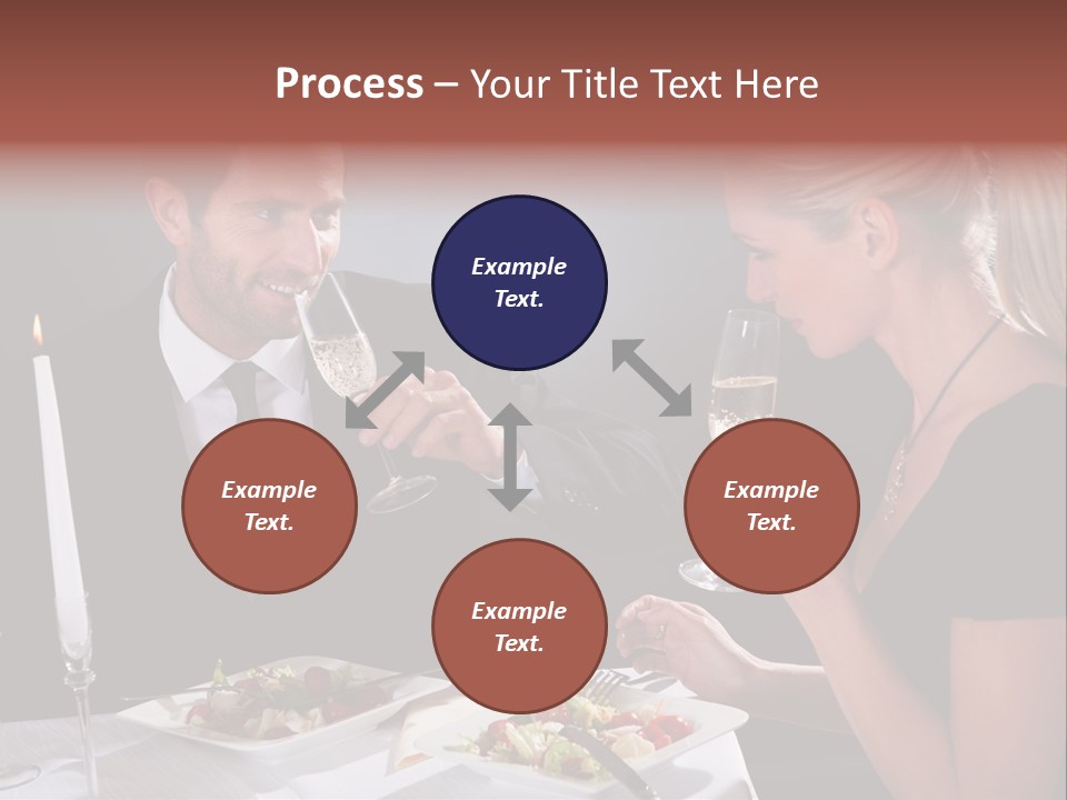 Champagne Celebration Dining PowerPoint Template