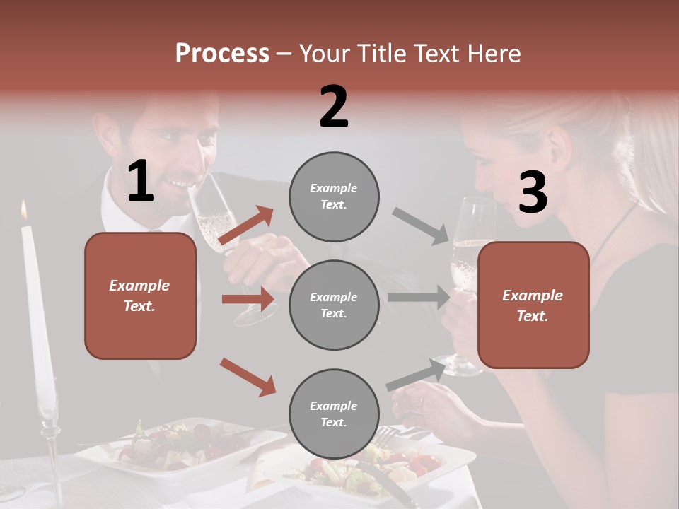 Champagne Celebration Dining PowerPoint Template