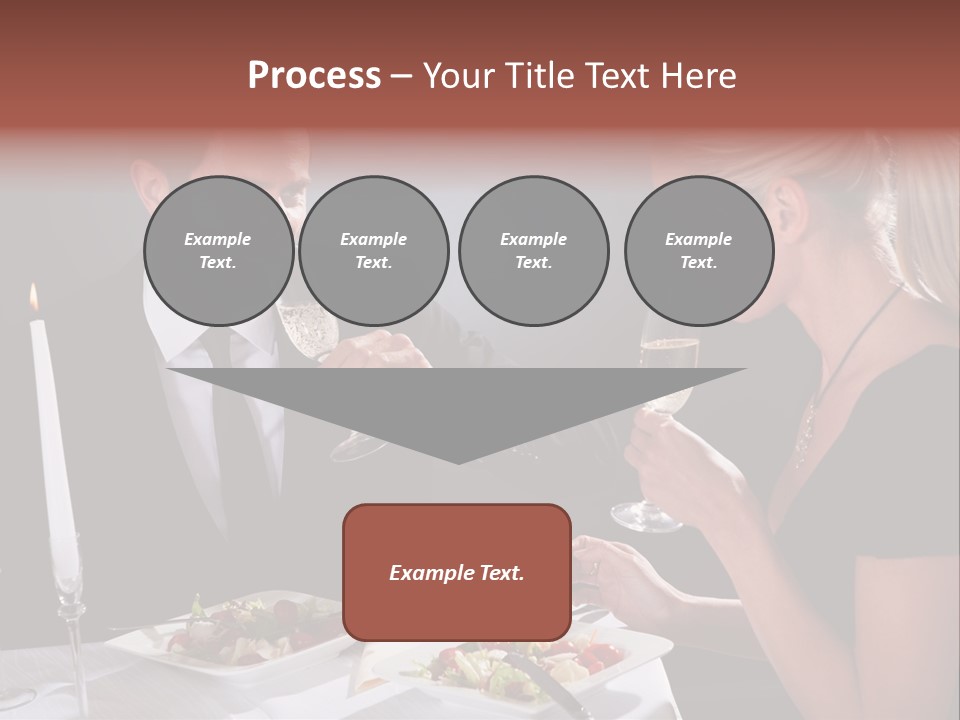 Champagne Celebration Dining PowerPoint Template