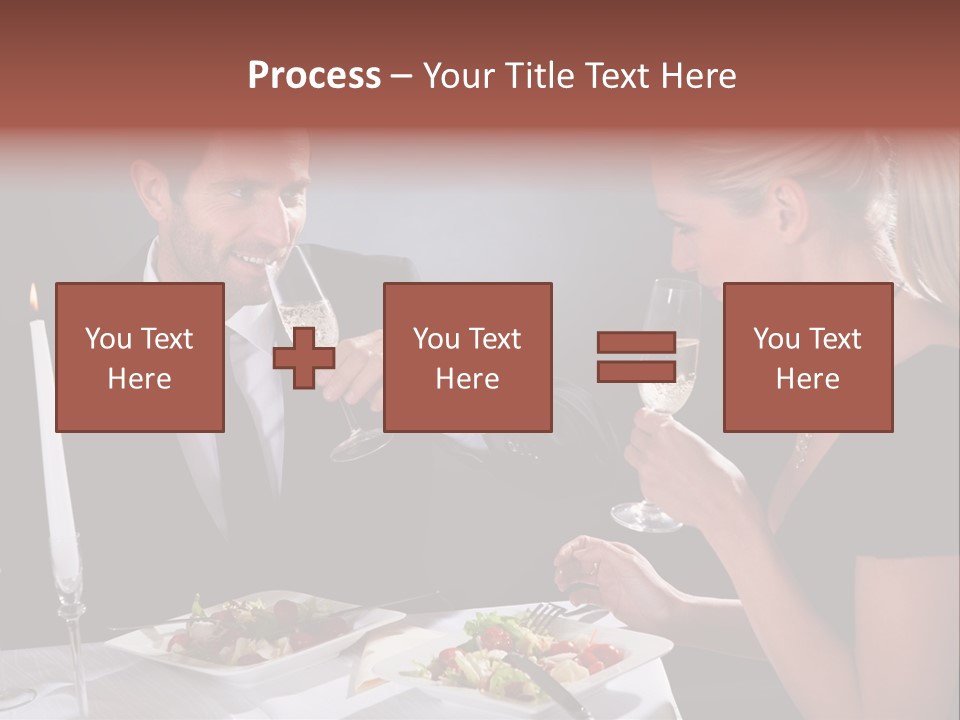 Champagne Celebration Dining PowerPoint Template