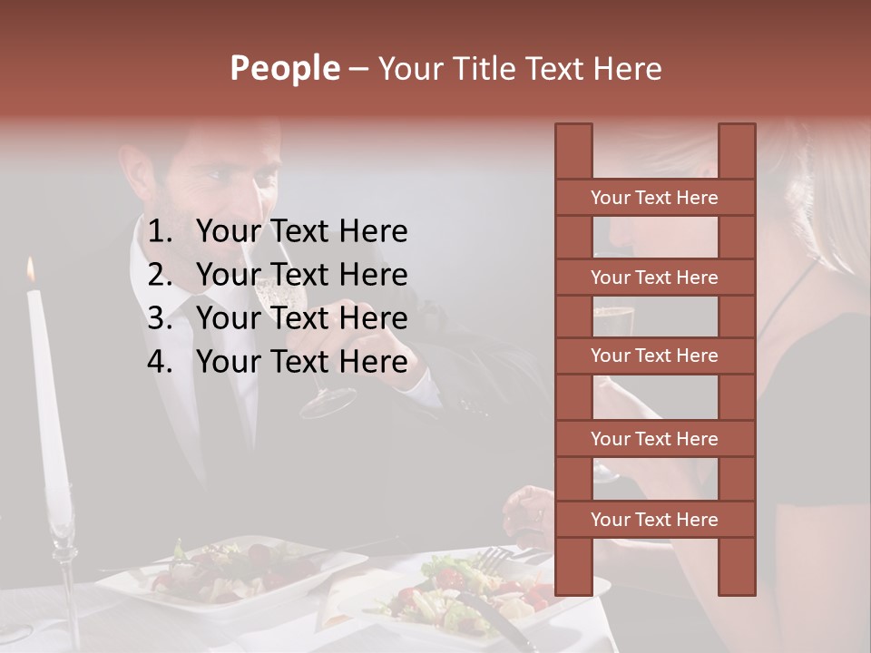 Champagne Celebration Dining PowerPoint Template