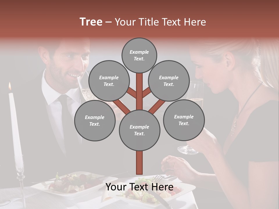 Champagne Celebration Dining PowerPoint Template