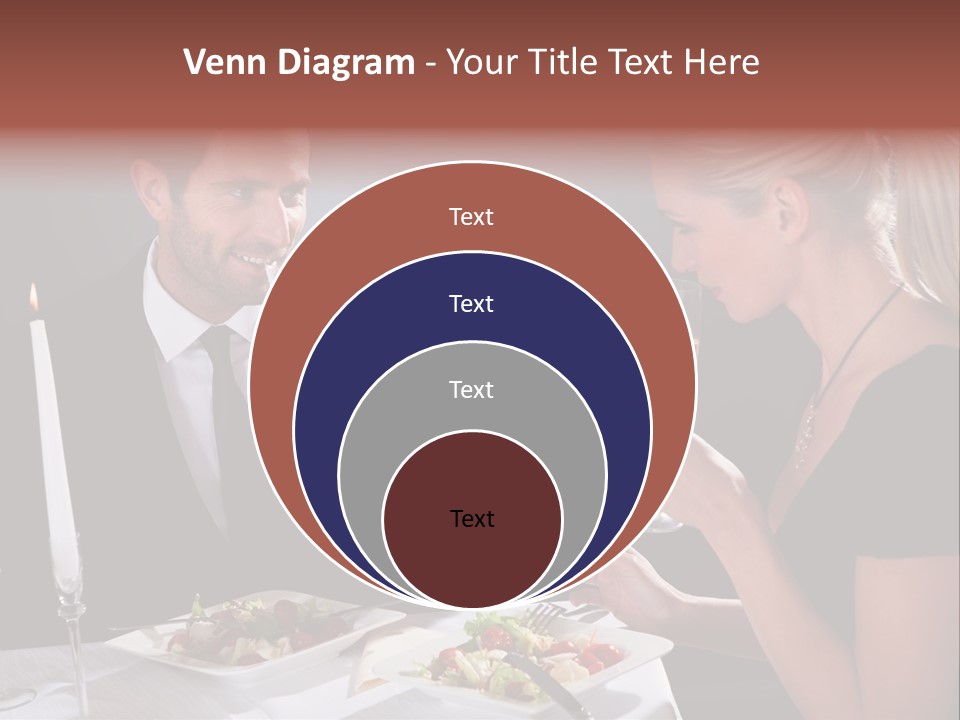 Champagne Celebration Dining PowerPoint Template