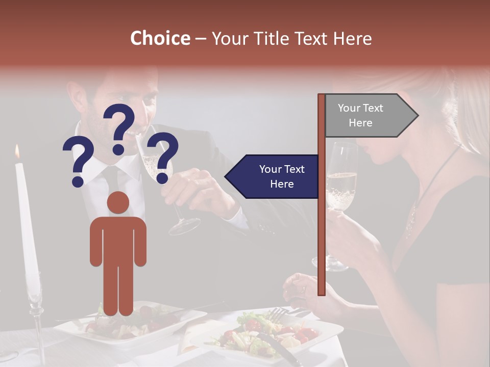 Champagne Celebration Dining PowerPoint Template