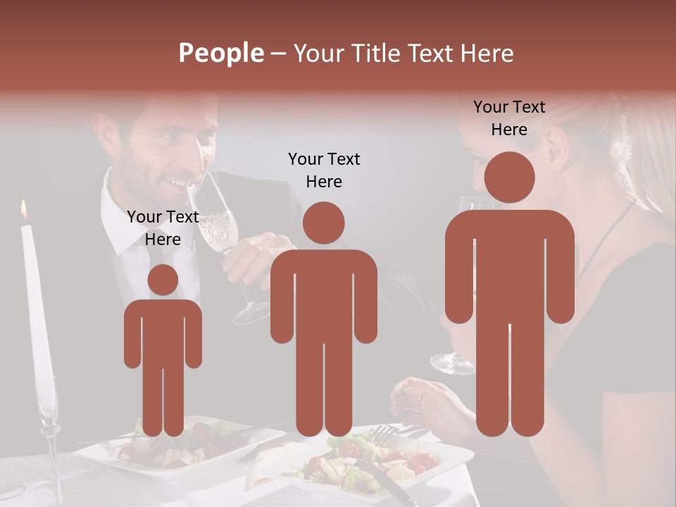 Champagne Celebration Dining PowerPoint Template