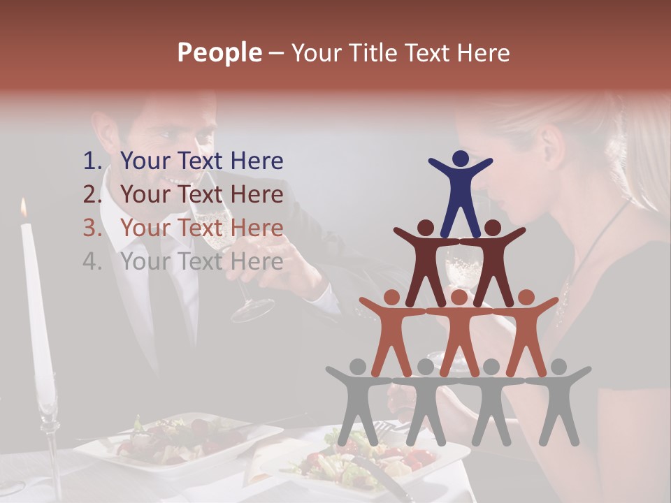 Champagne Celebration Dining PowerPoint Template