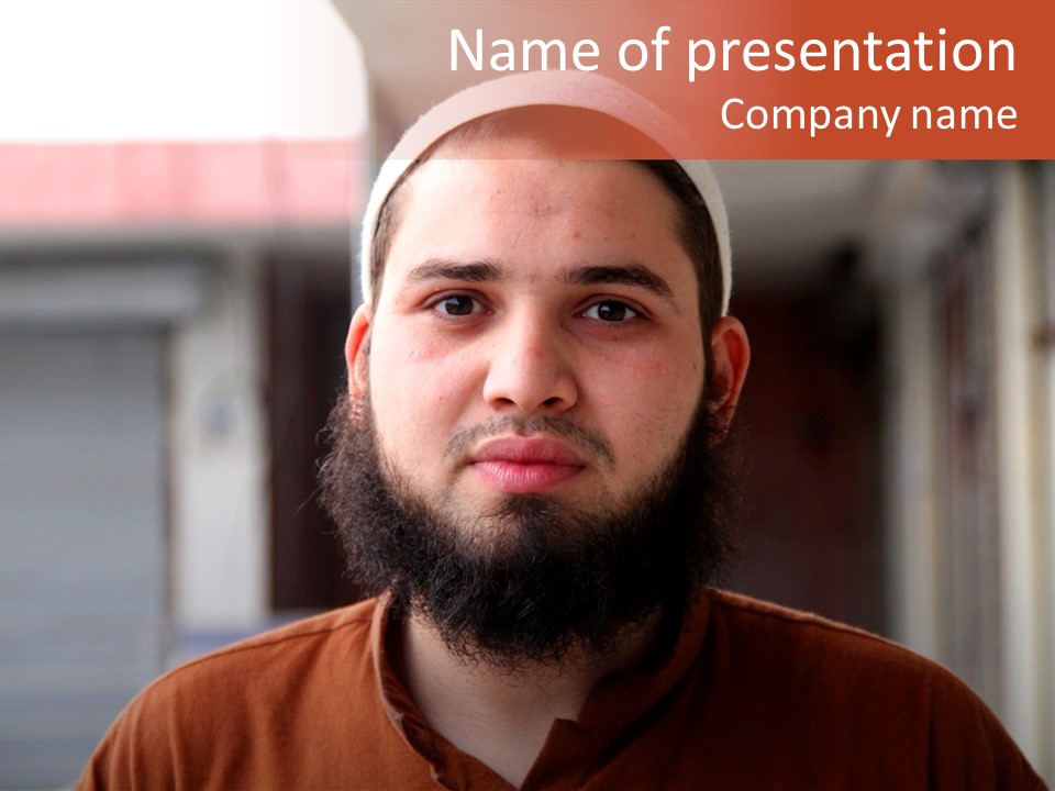 Islamic Head Smile PowerPoint Template