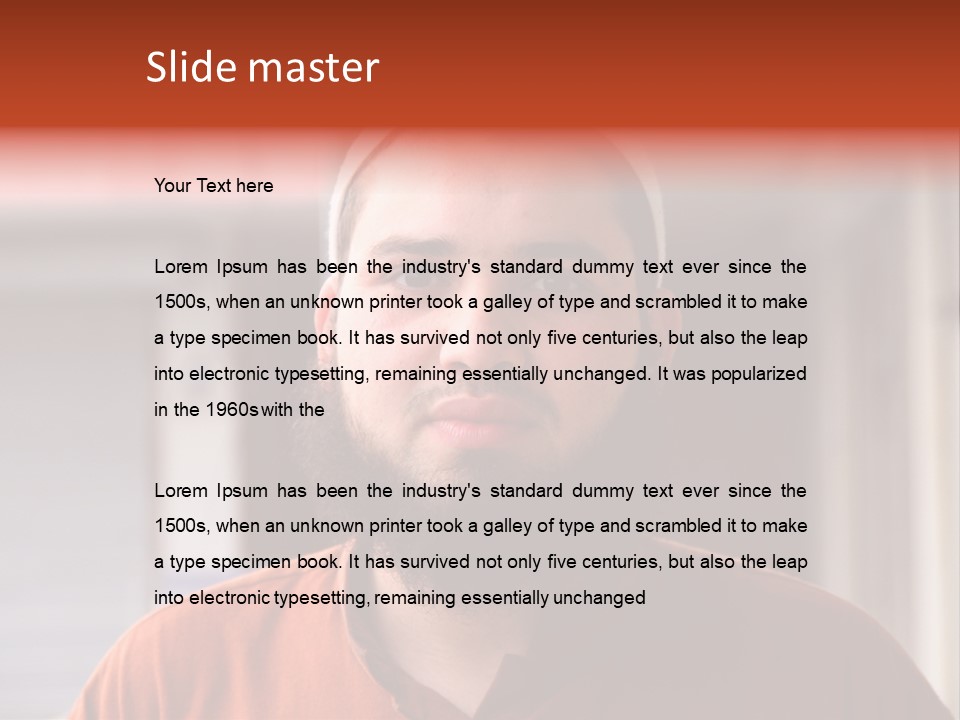 Islamic Head Smile PowerPoint Template