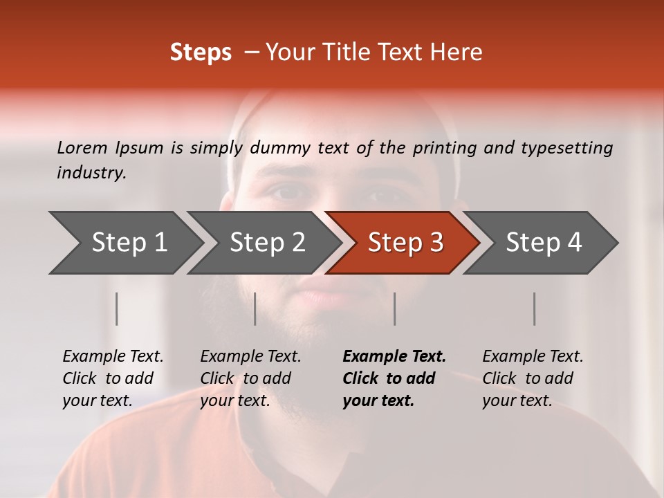 Islamic Head Smile PowerPoint Template