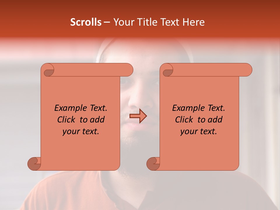 Islamic Head Smile PowerPoint Template