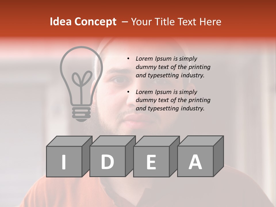 Islamic Head Smile PowerPoint Template