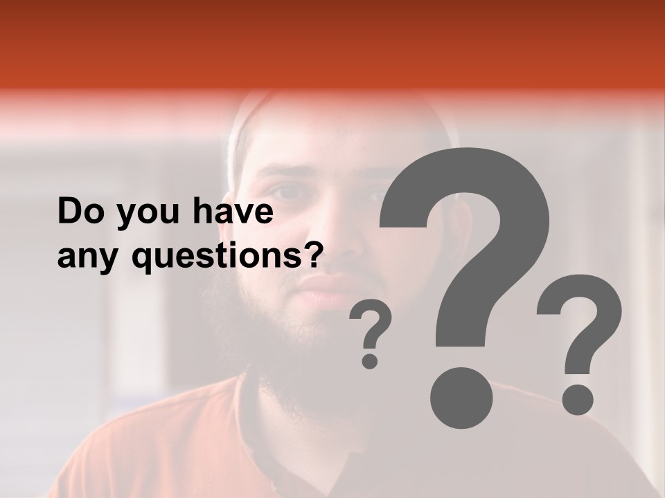 Islamic Head Smile PowerPoint Template