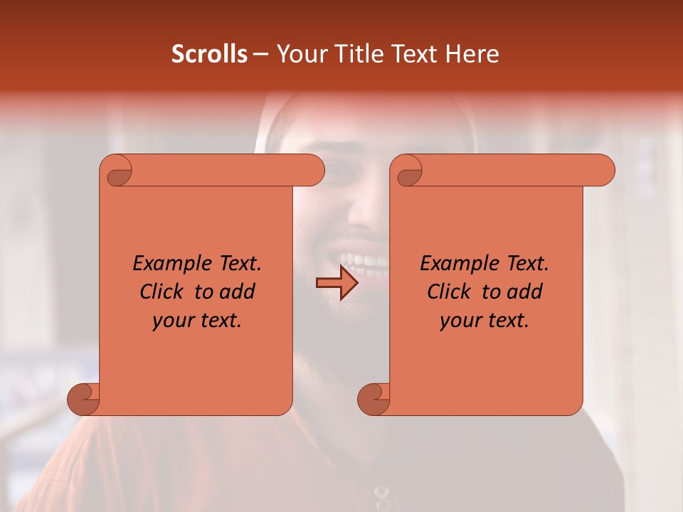 Arab Beauty Closeup PowerPoint Template