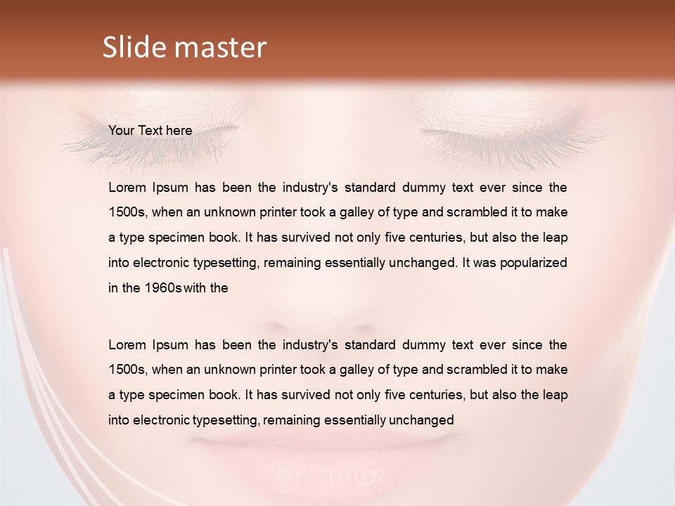 Calm Collagen Freshness PowerPoint Template