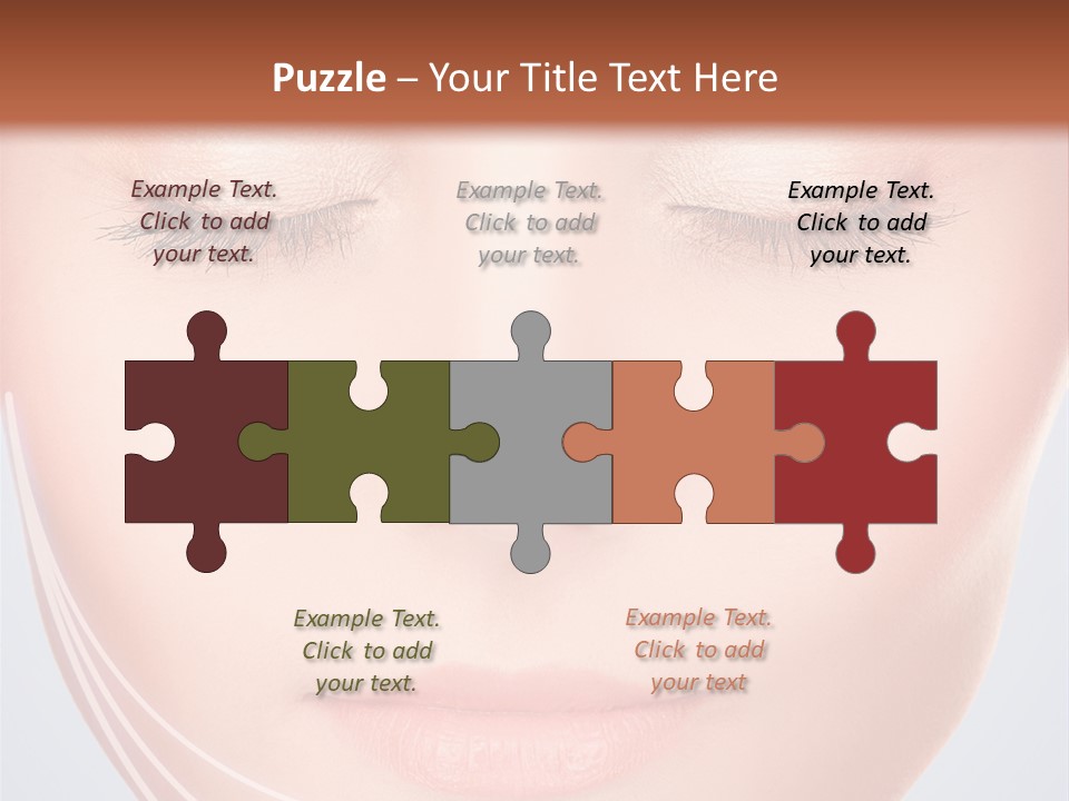 Calm Collagen Freshness PowerPoint Template