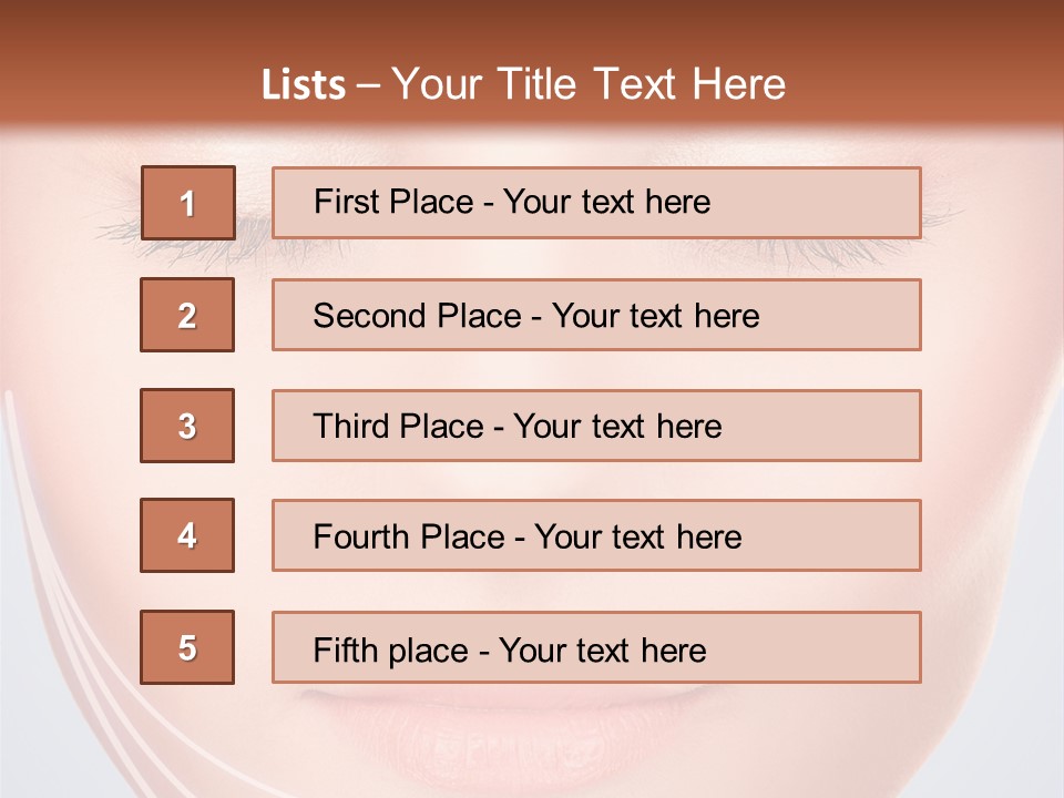 Calm Collagen Freshness PowerPoint Template