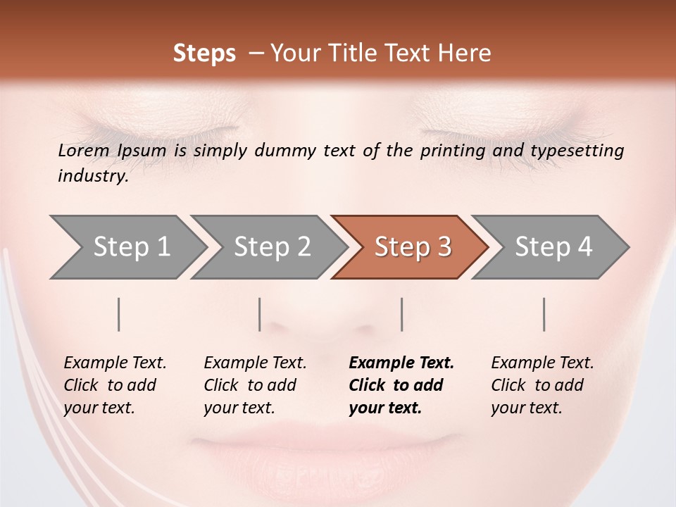 Calm Collagen Freshness PowerPoint Template