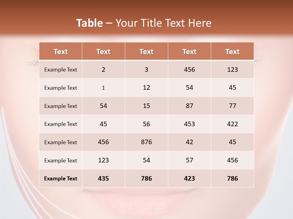 Calm Collagen Freshness PowerPoint Template